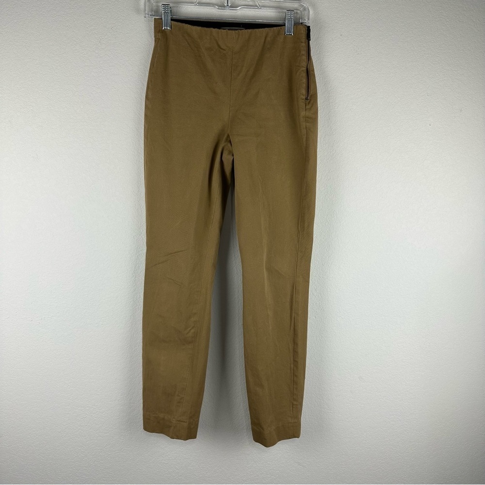 Everlane Tan Side Zip Straight Leg Pants Size 2